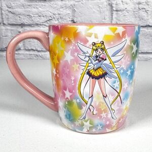 Sailor Moon Eternal Coffee Mug Star Pattern Pink Tie Dye Gloss Ceramic Tea Naoko